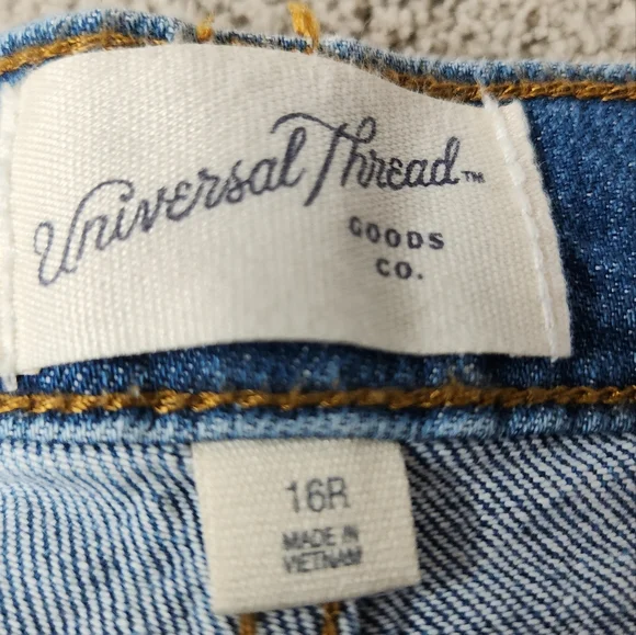 Women's High Rise Medium Wash Denim 90s Straight Jeans 16 - Picture 7 of 14